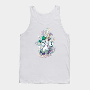 Astronaut Backpacker - Purple + Green Tank Top